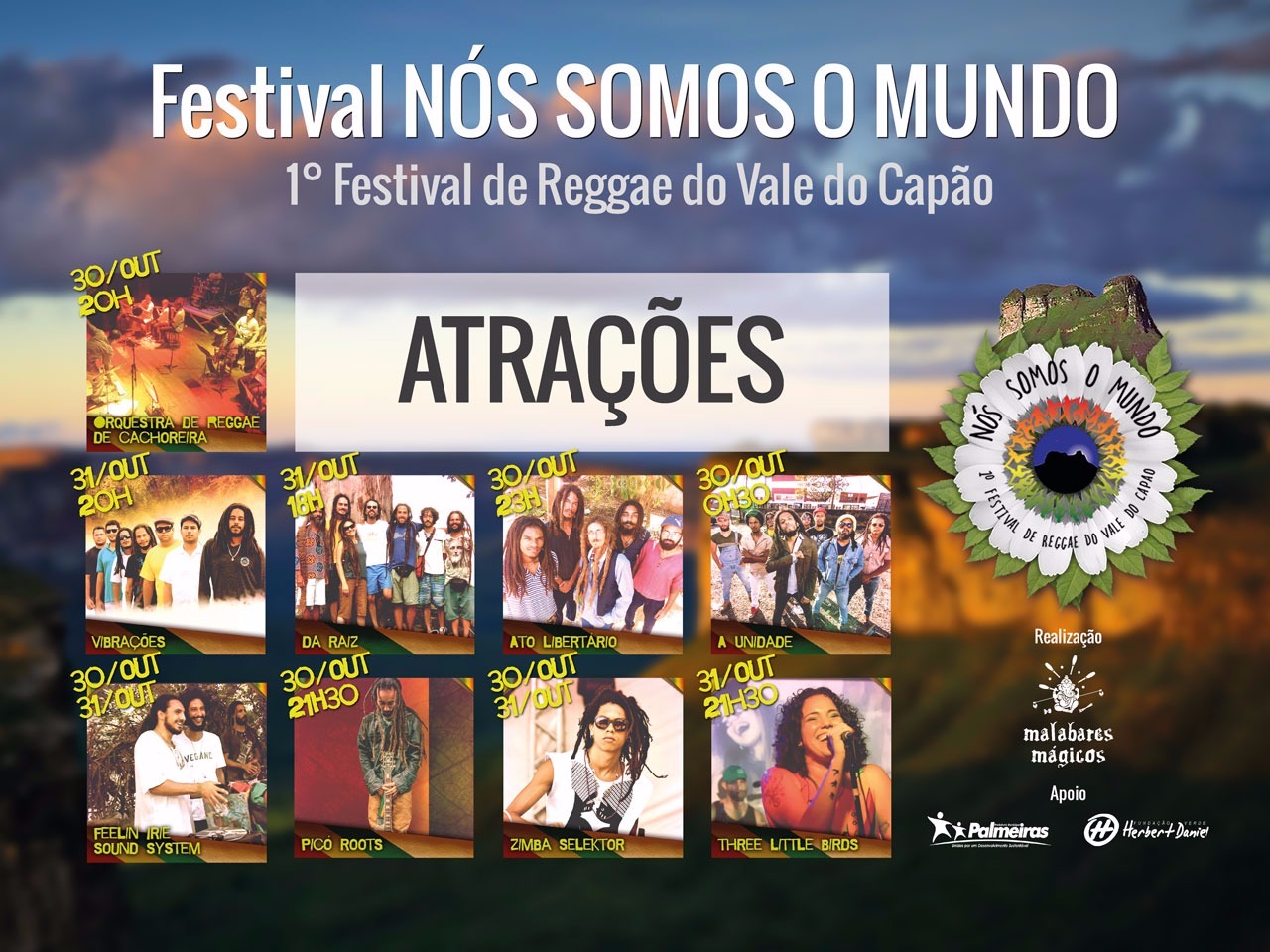 I Edição · cartaz de atrações