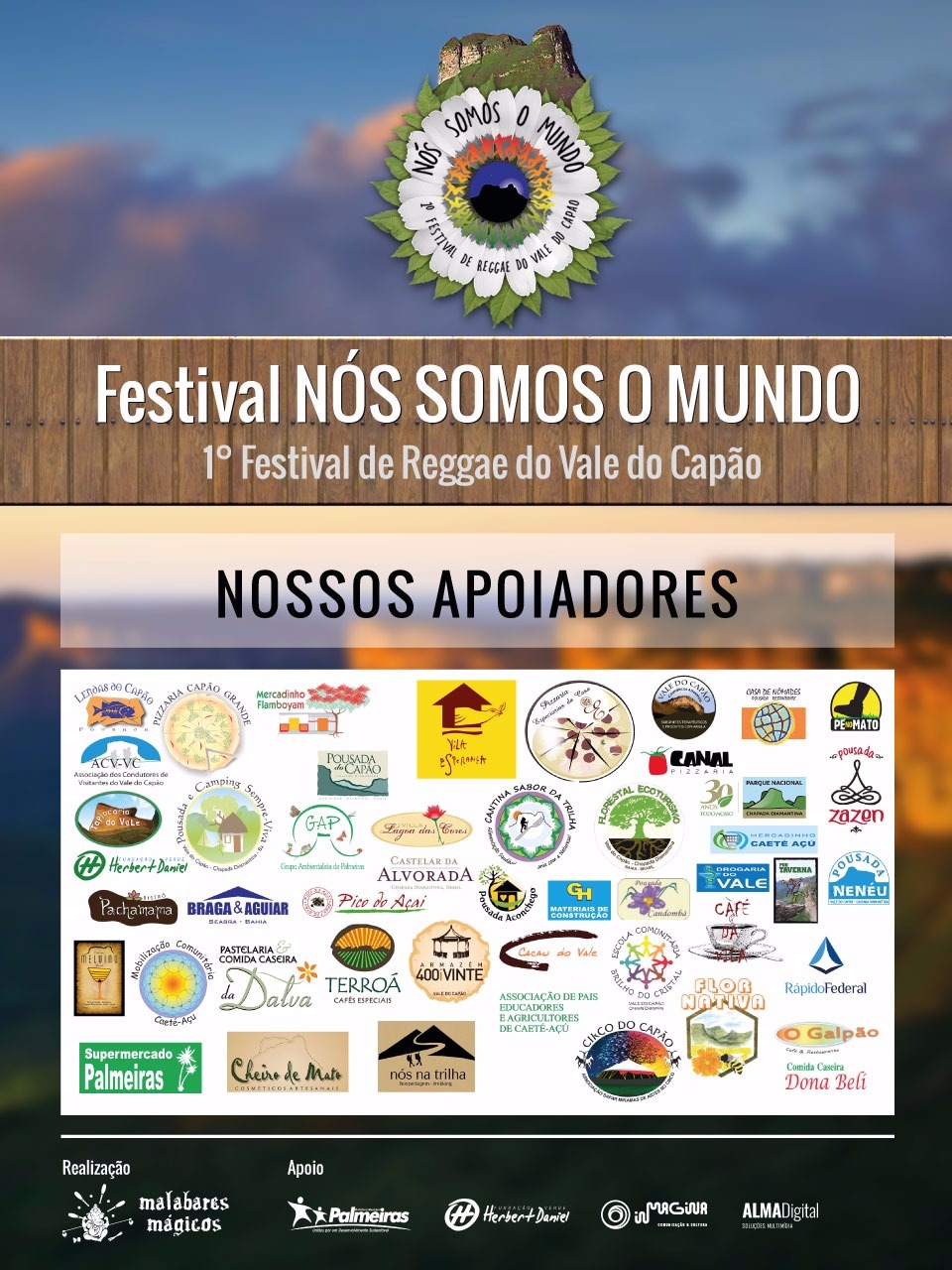 I Edição · cartaz nossos apoiadores