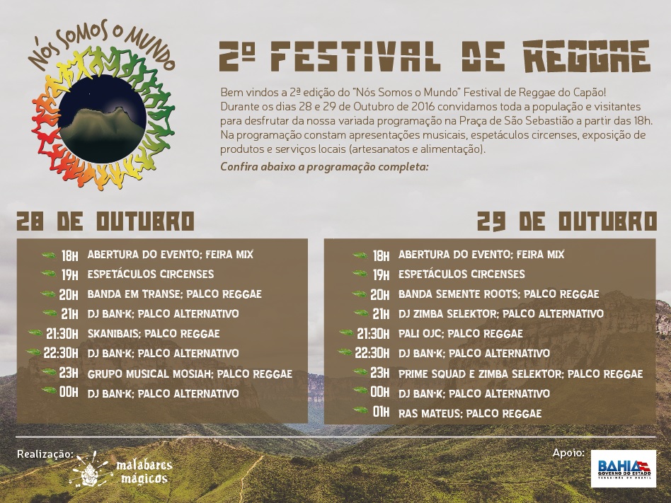 II Edição · cartaz com programação completa