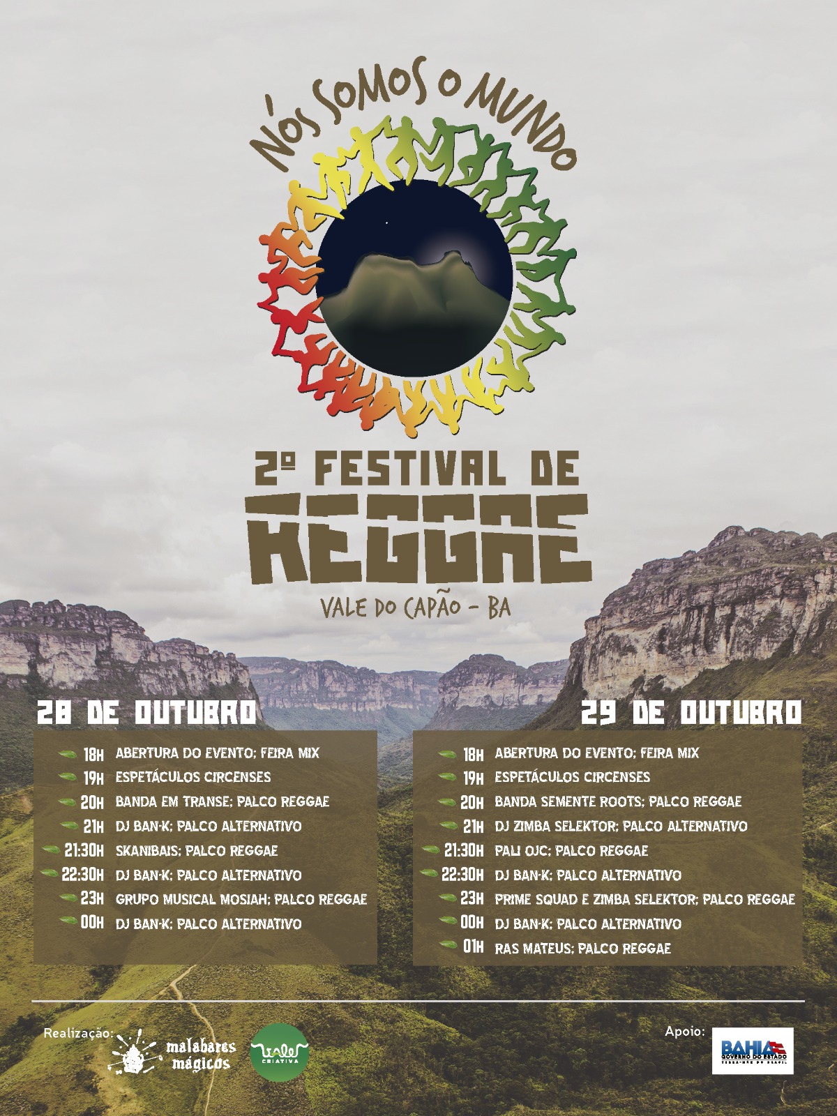 II Edição · cartaz com programação · line-up